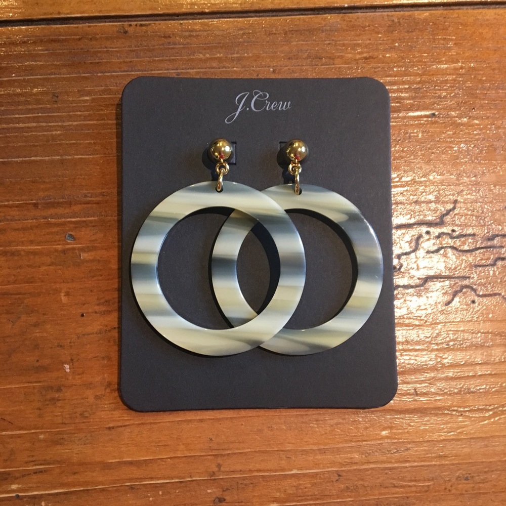Jcrew two tone hoop earrings
