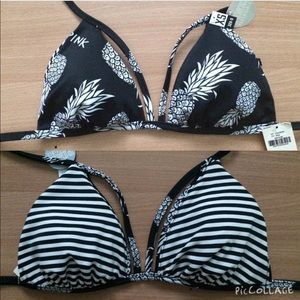 NWT reversible VS Pink bikini top