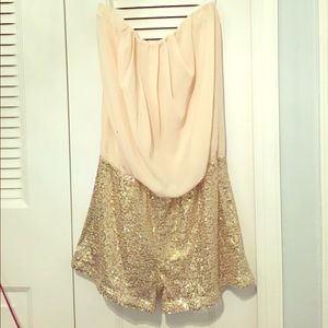 Glitter shorts Romper