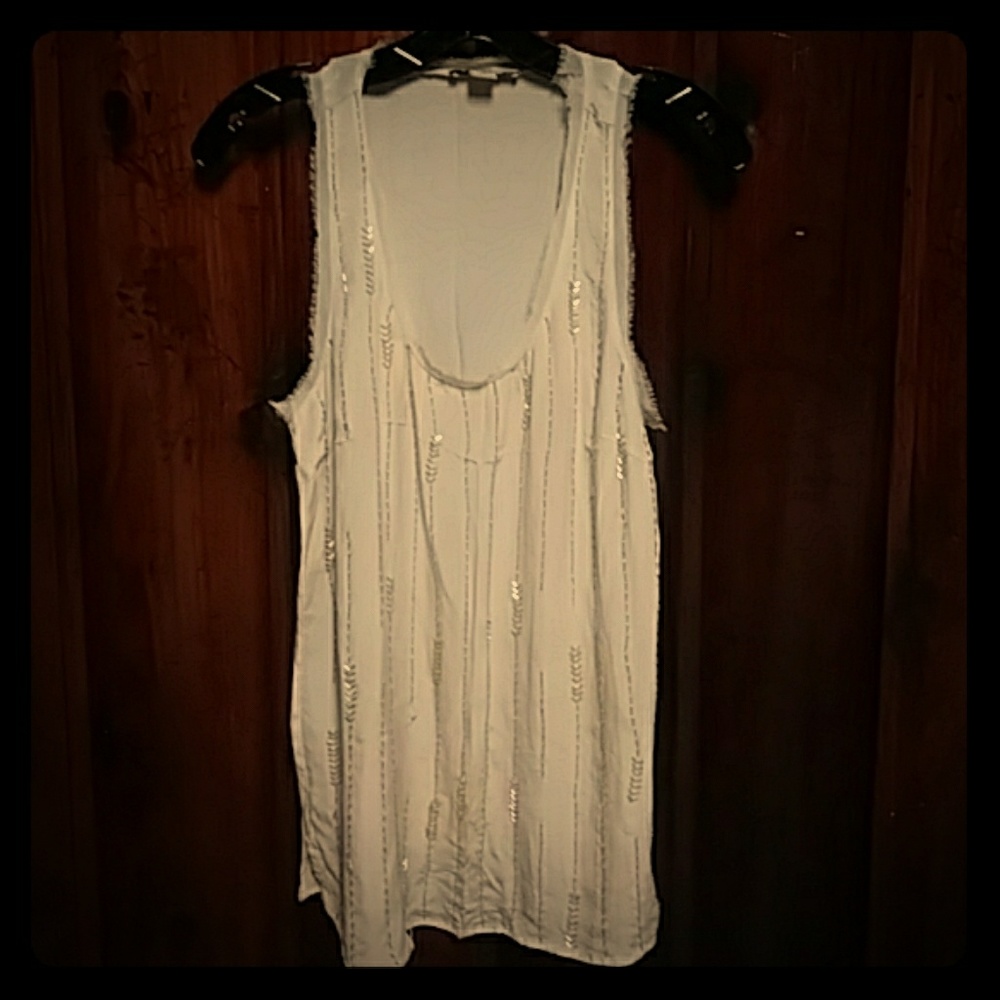 FOREVER 21 | cream beaded tank