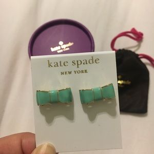 Kate Spade Mint Bow Earrings