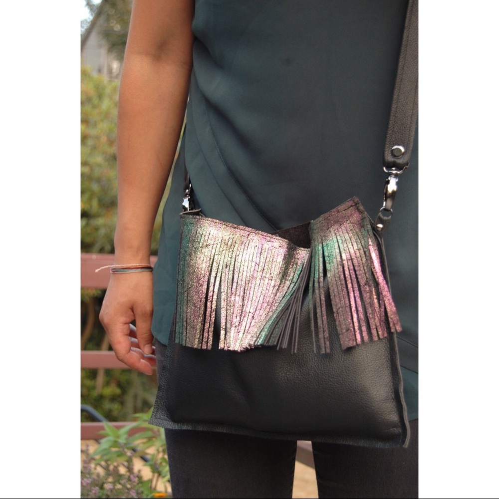 Oversized Mermaid Fringe Cross Body