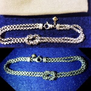 RARE David Yurman Chain Twist Knot Bracelet