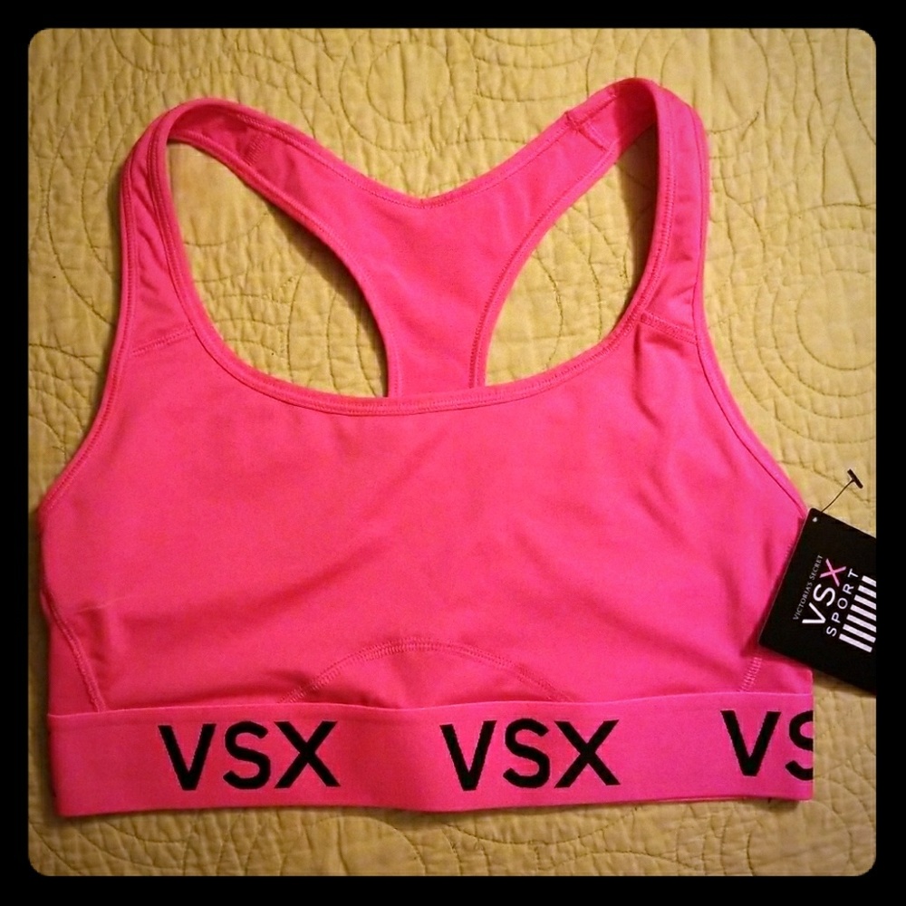 VS VSX hot pink sports bra Small