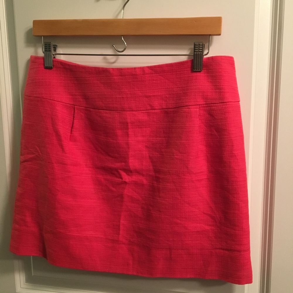 J.Crew Pink Textured A-Line Skirt Size 6 Work Office Spring Summer