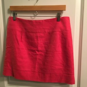 J.Crew Pink Textured A-Line Skirt Size 6 Work Office Spring Summer