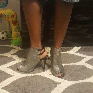 Fancy silver stilettos