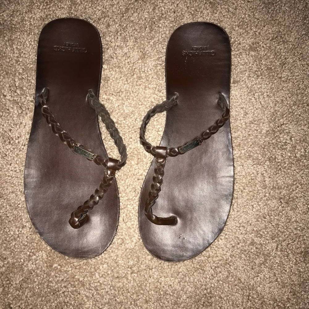 Brown Leather Gilly Hicks Sandals!