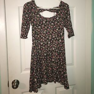 Soft Floral Skater Dress