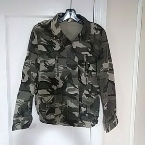 Studded camo jacket