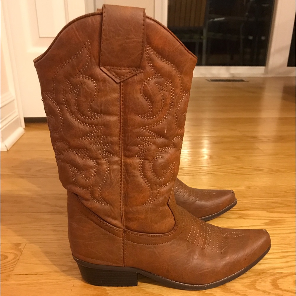 Caramel Gaucho Cowgirl Boots 🎀