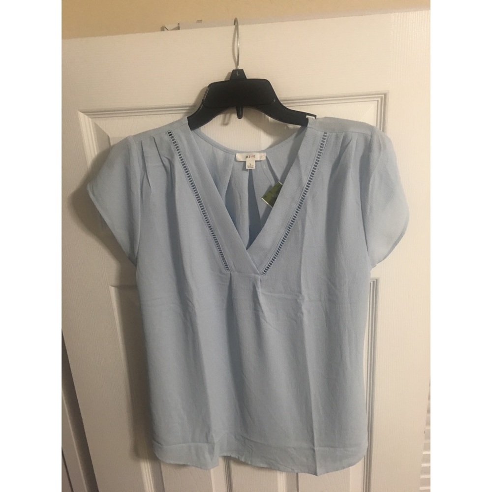 Baby blue blouse