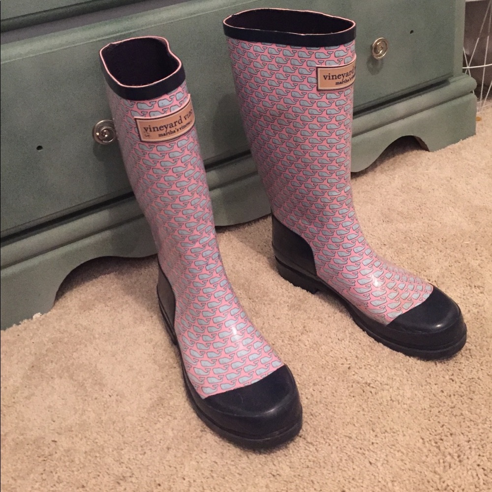 Authentic vineyard rain boots