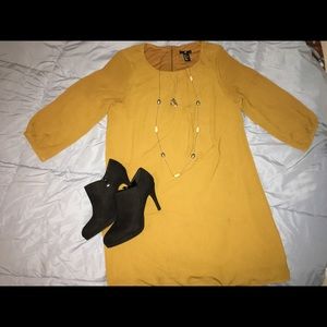 H&m 70's yellow dress