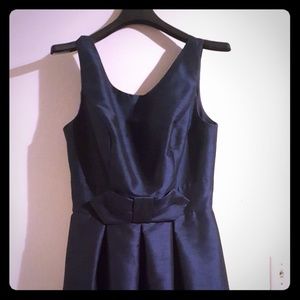 Formal Navy Blue A line Dress w/ Pockets
