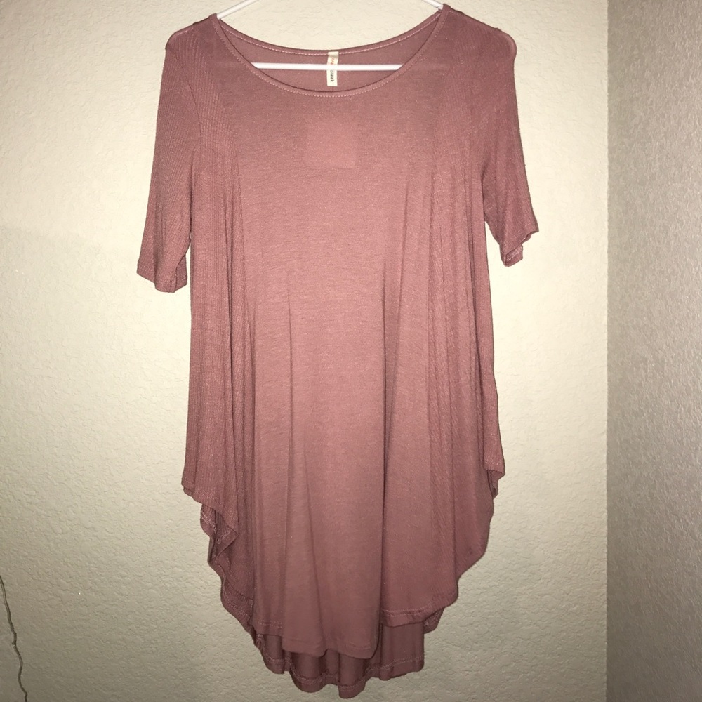 1/4 sleeve Mauve tee!