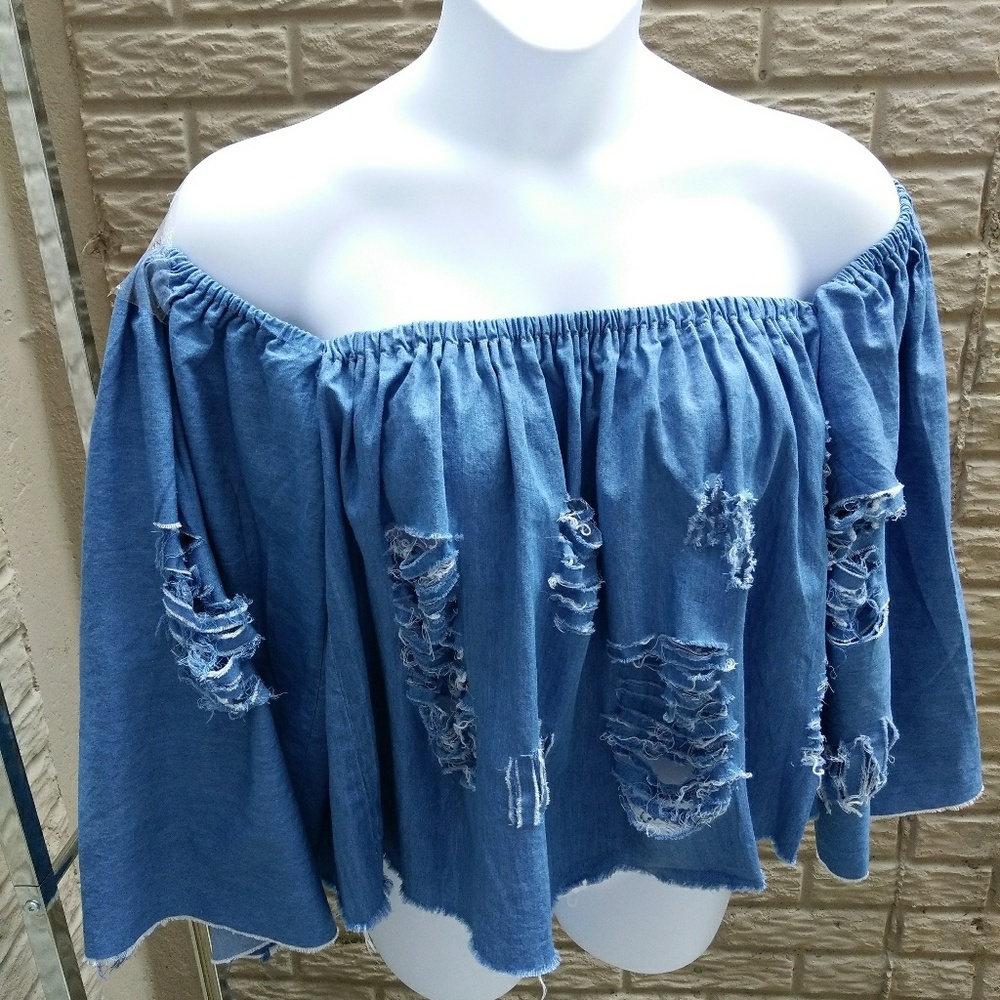 Denim top