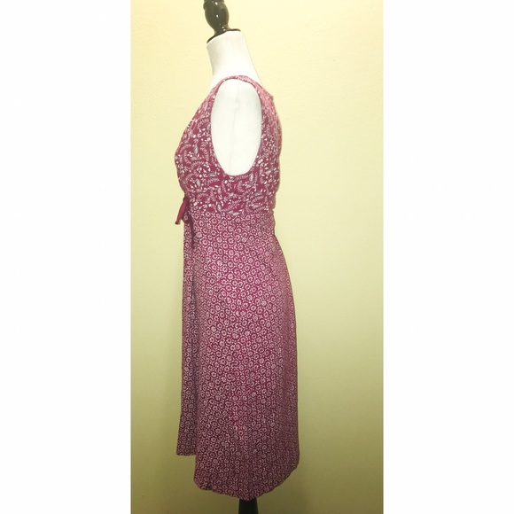 EDDIE BAUER Outdoor Large Faux Wrap Dress Pink - Picture 3 of 4