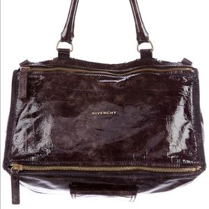 Givenchy Patent Leather Pandora Satchel
