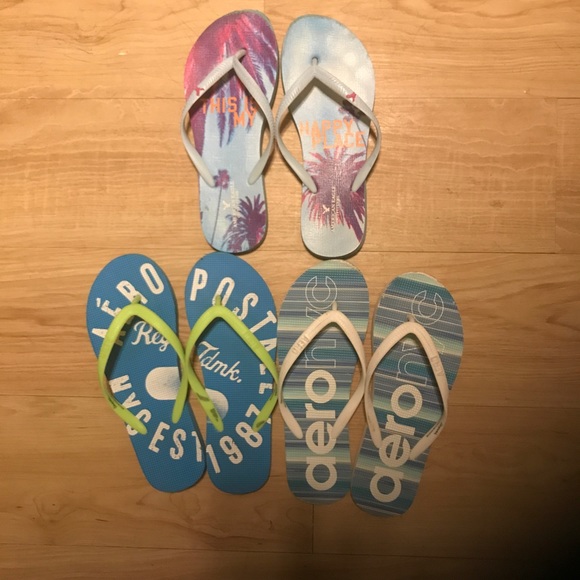 AERO & ☀️✨🌈AMERICAN EAGLE FLIPFLOPS - Picture 1 of 4