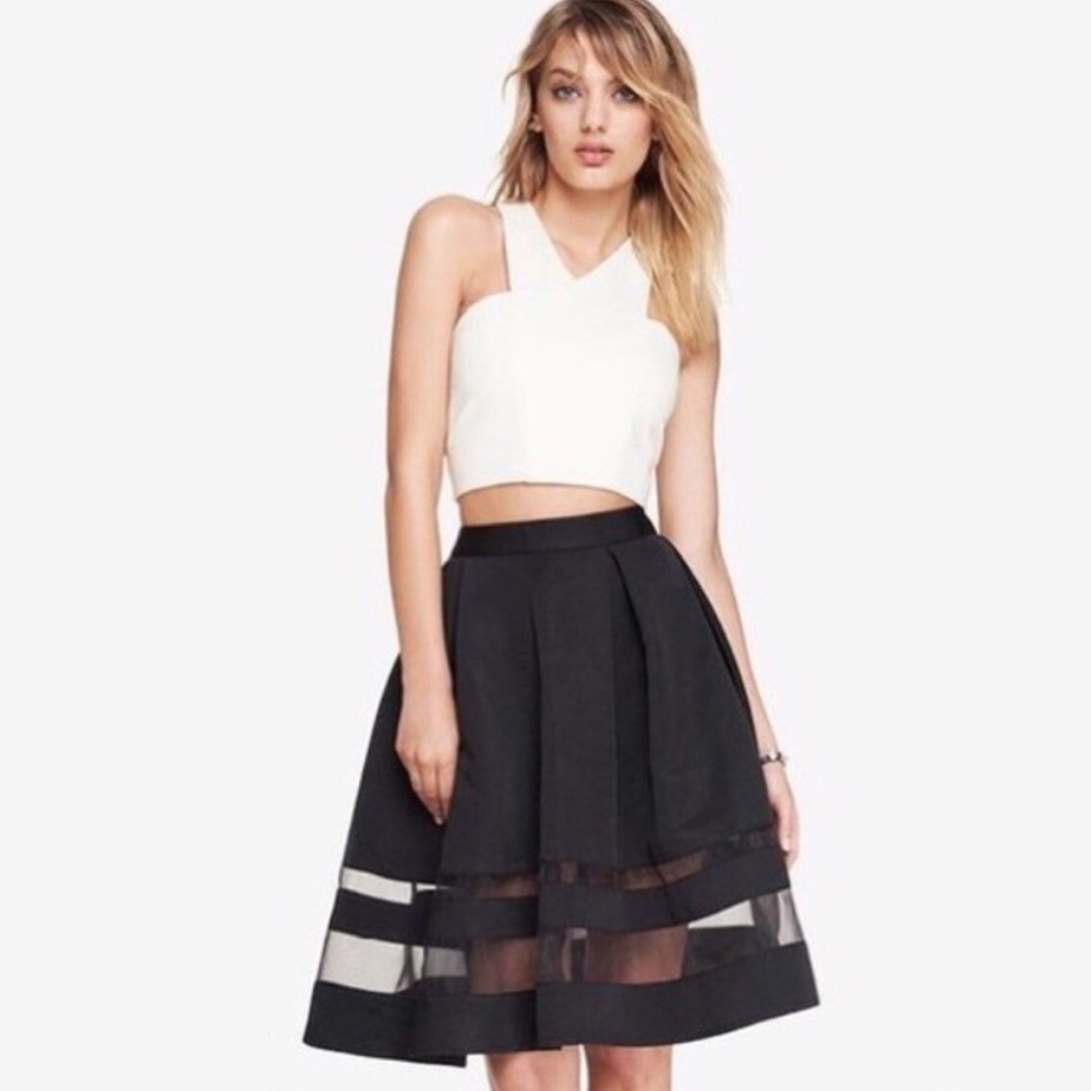 Express | Black High Waisted Skirt