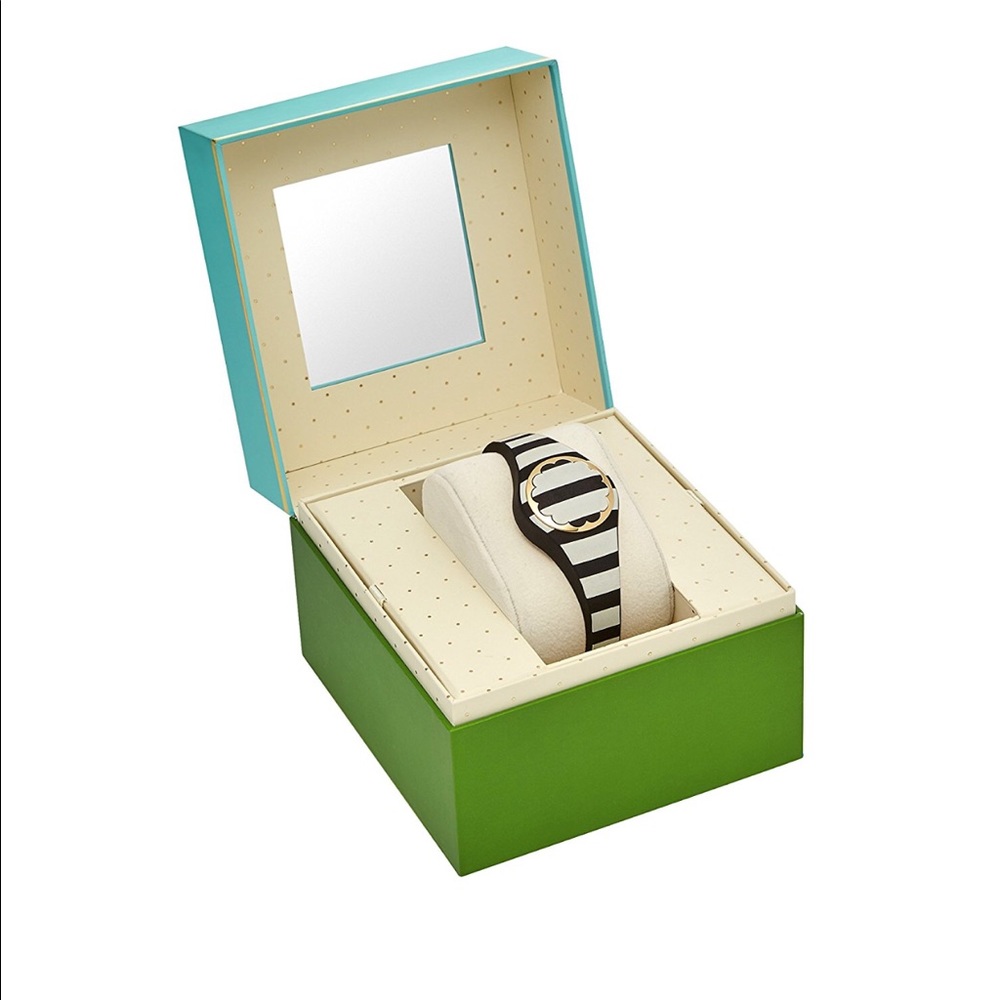 Kate spade white and black fitness tracker watch