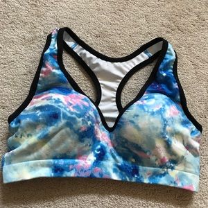 VS PINK PUSH-UP RAZORBACK SPORTS BRA SIZE M