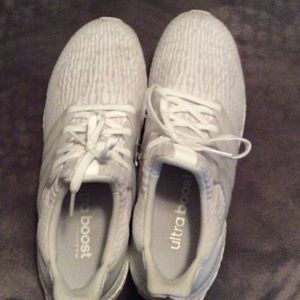 All white ultra boost