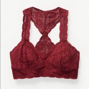 Free People Galloon Lace Racerback Bralette NWOT
