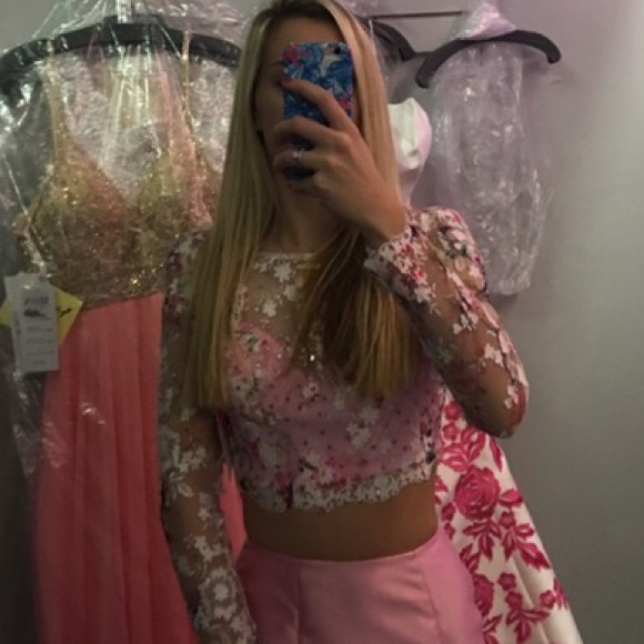 Mori Lee Two Piece Prom Dress - Picture 6 of 8