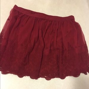 Maroon skirt