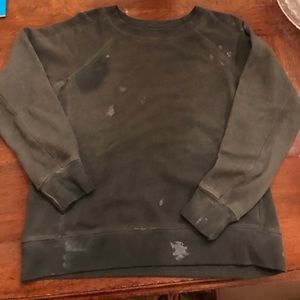 Distressed sweatshirt