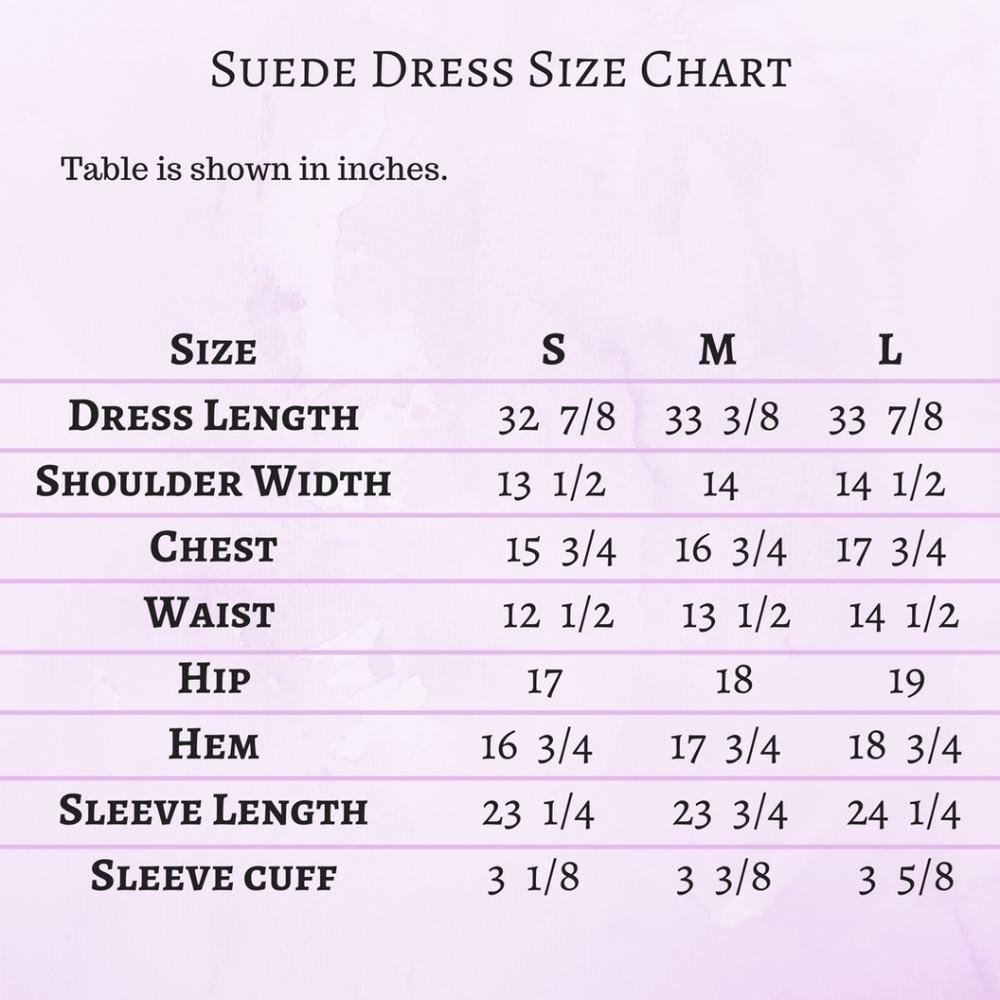 Long Sleeve Faux Suede Dress - Picture 3 of 5