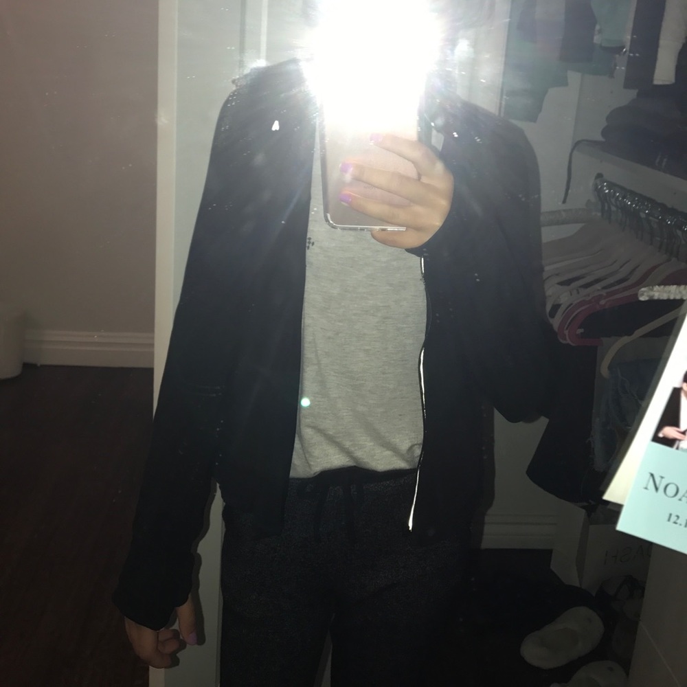 Brand new Jet black work out sweatshirt very comfy