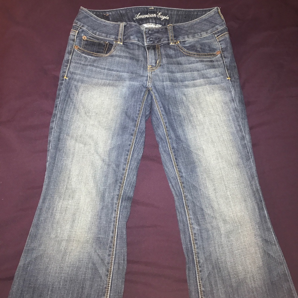 super stretch, boot cut jeans