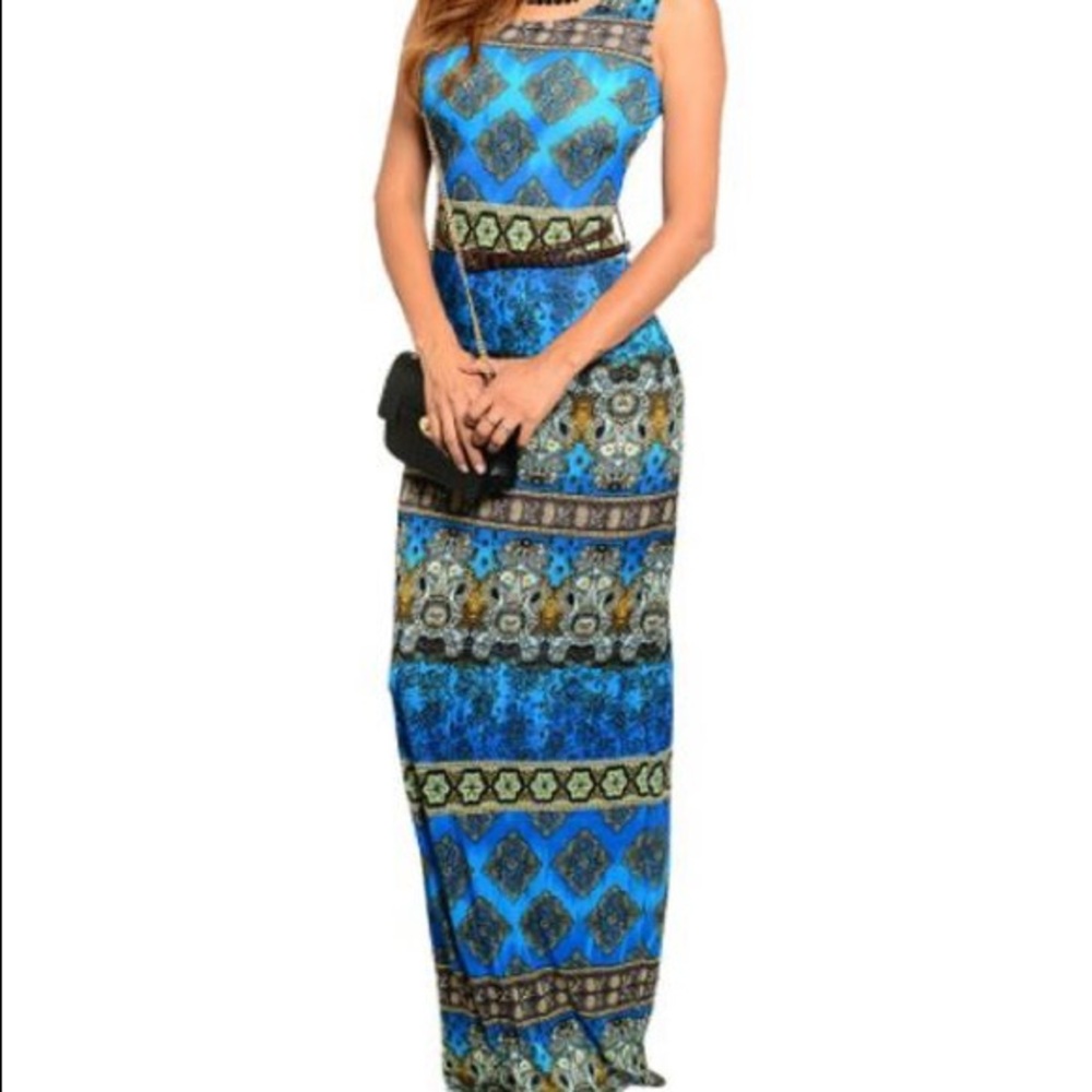 Tribal print maxi