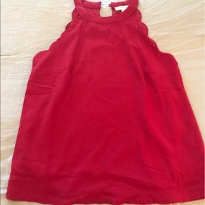 Red halter neck