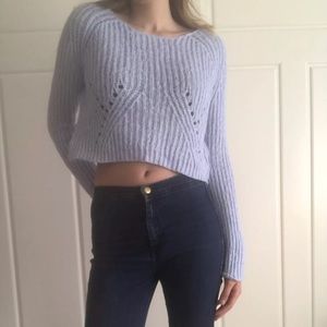 Long sleeve crop sweater