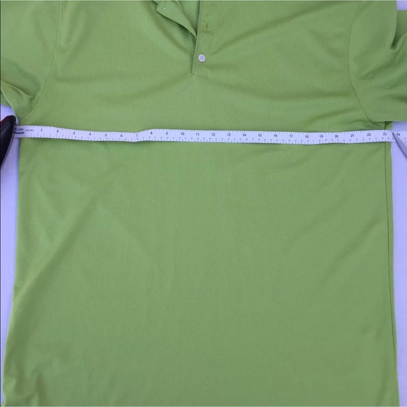 Nike men's UV golf 🏌 polo shirt lime green Sz XL - Picture 6 of 8
