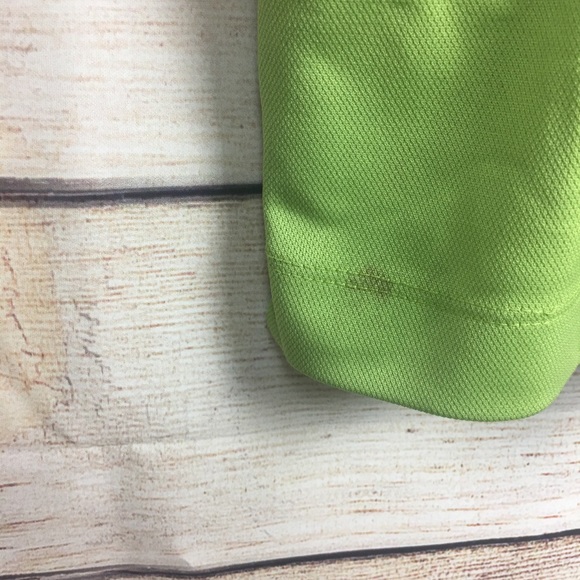 Nike men's UV golf 🏌 polo shirt lime green Sz XL - Picture 8 of 8