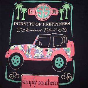 Simply southern long sleeve cotton shirt 🌴🍍💚
