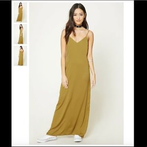 Forever 21 Satin V-Neck Cami Dress