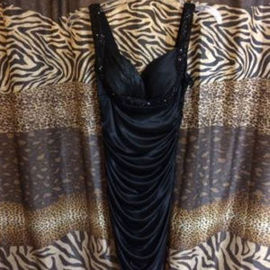 Black Sequin Prom Dress