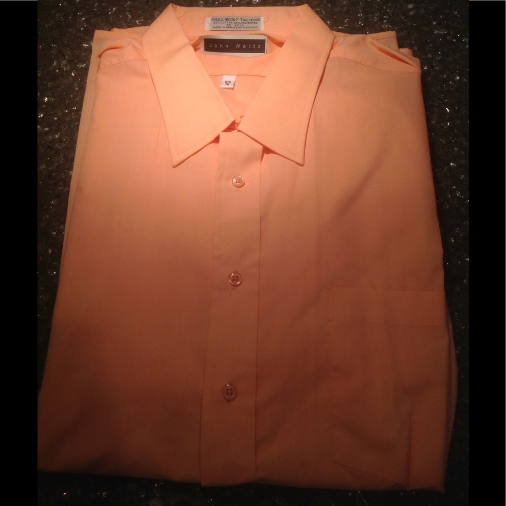 John Weitz Melon Short sleeve button down 18 big