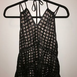 Black spaghetti strap blouse