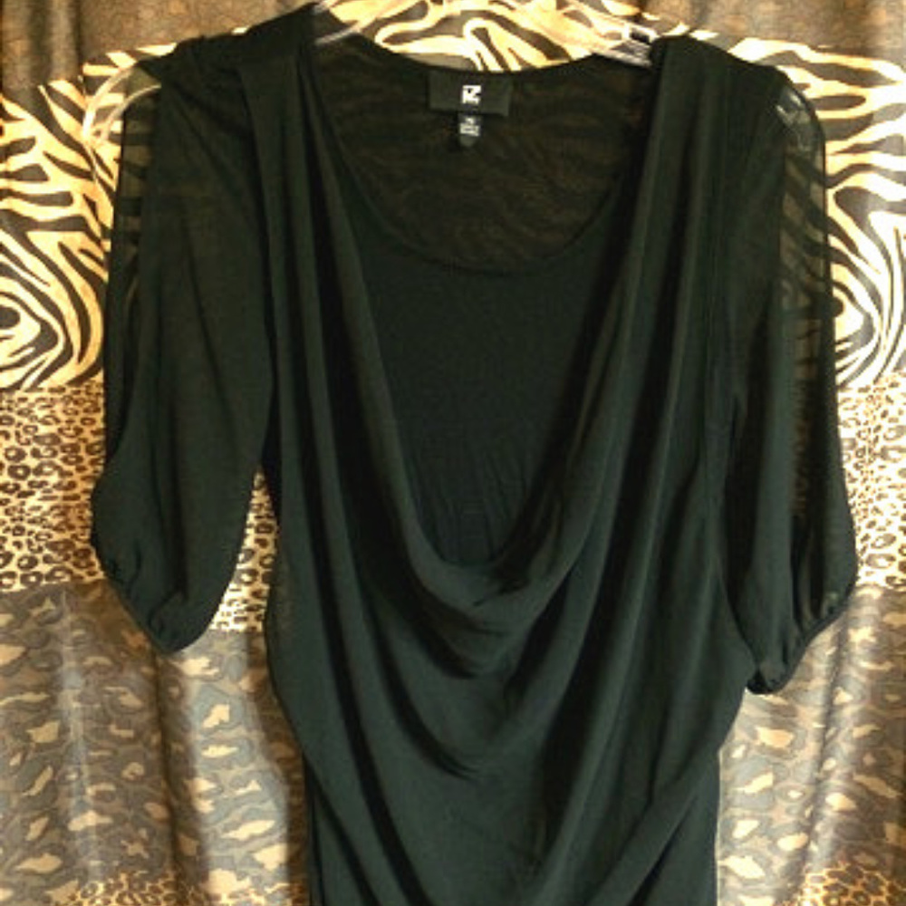 Cold Shoulder Black Top