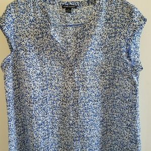 Hilary Bradley printed short sleeve blouse
