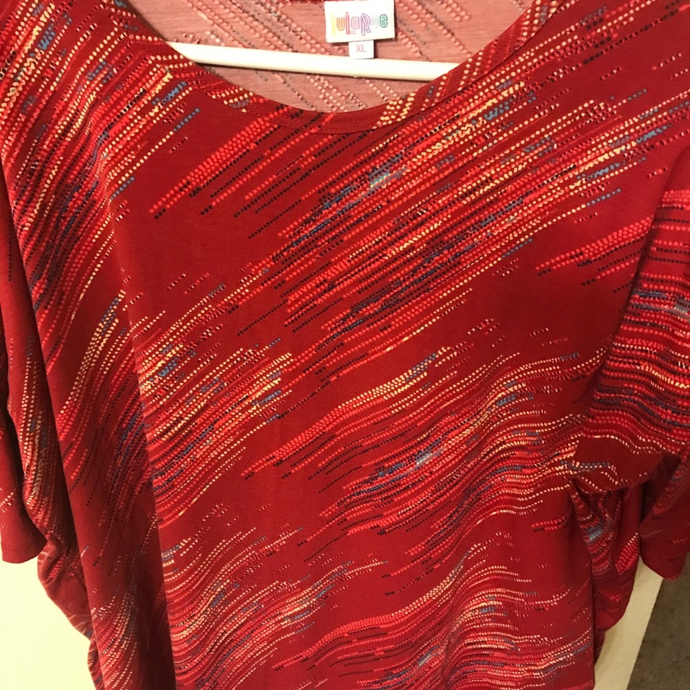 XL Lularoe Irma patriotic colors. NWOT