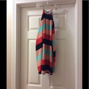 Stripped mini dress