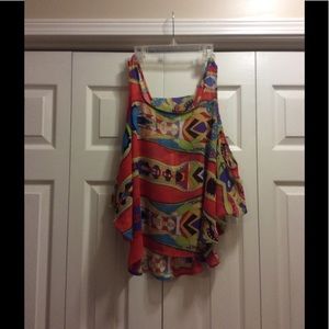 Sheer, fun patterned top